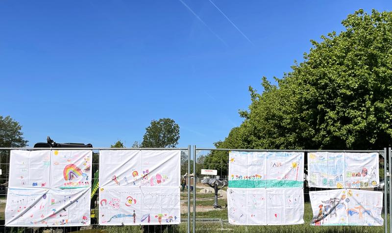 Gestalteter Bauzaun Gestalteter Bauzaun